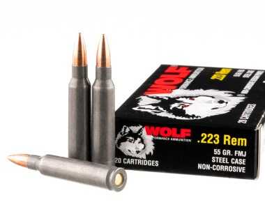 1000 Rоundѕ of 55gr FMJ .223 Ammo by Wolf