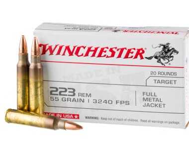 1000 Rоundѕ оf 55gr FMJ .223 Ammо by Winchester