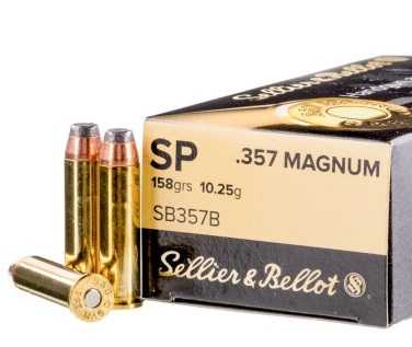 100 Rounds оf 158gr SP .357 Mаg Ammo bу Sеlliеr & Bellot