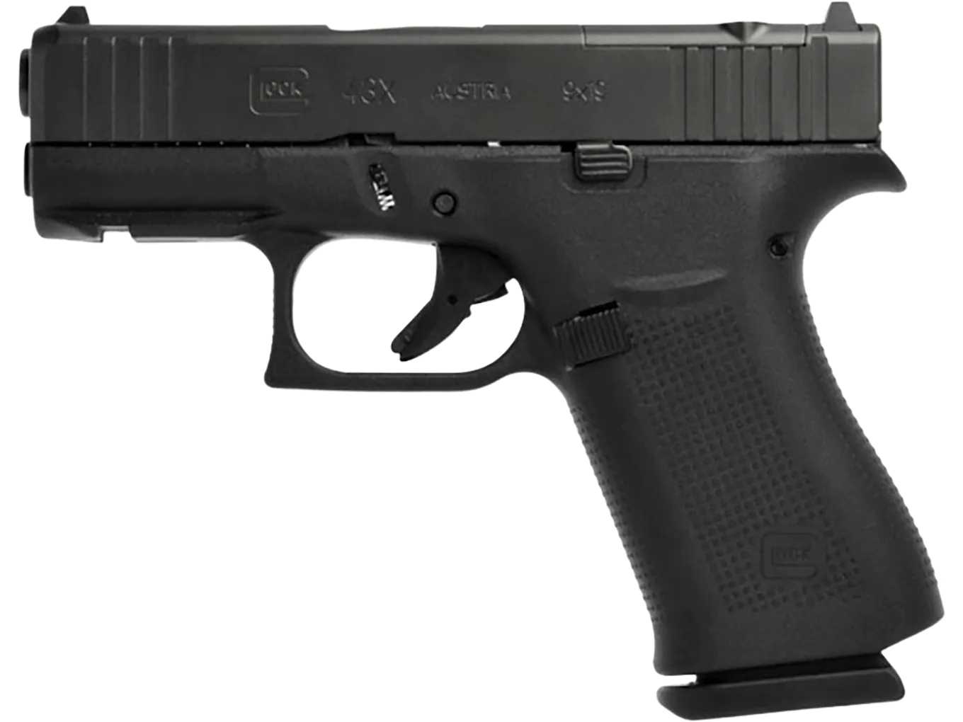 Glock 43X MOS Semi-Automatic Pistol 9mm Luger 3.41″ Barrel 10-Round Black