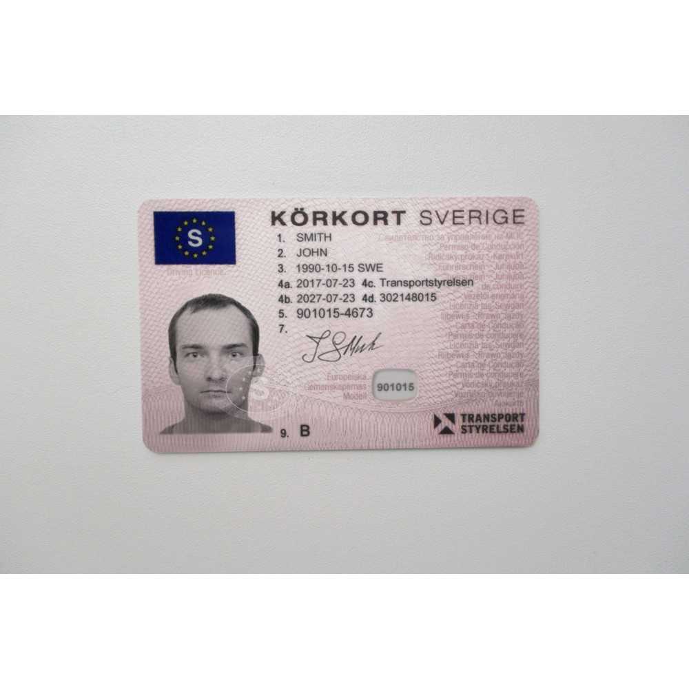 Swedish driver’s license